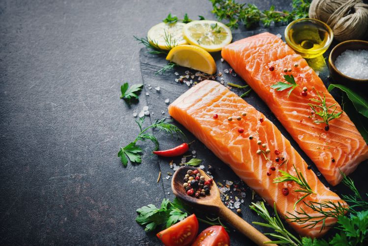 Oily fish like salmon is good for hair growth