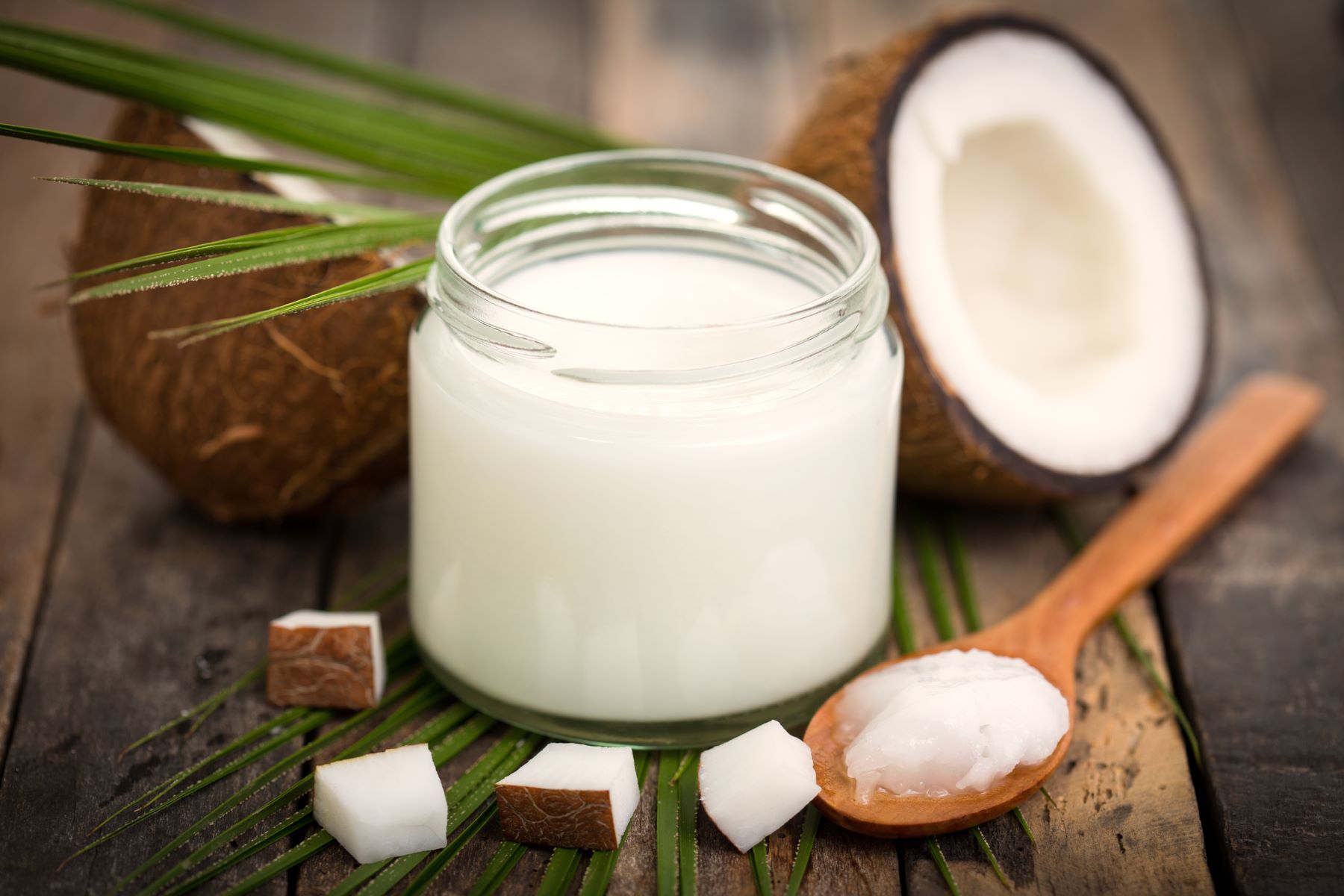 Coconut oil for hair conditioning