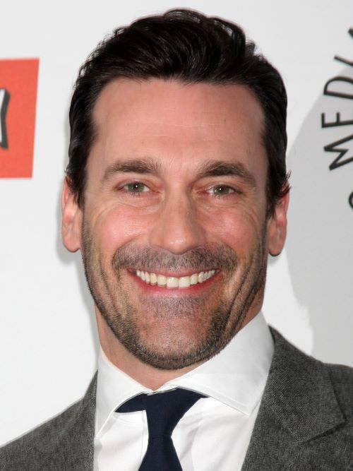 Jon Hamm wearing a stubble beard