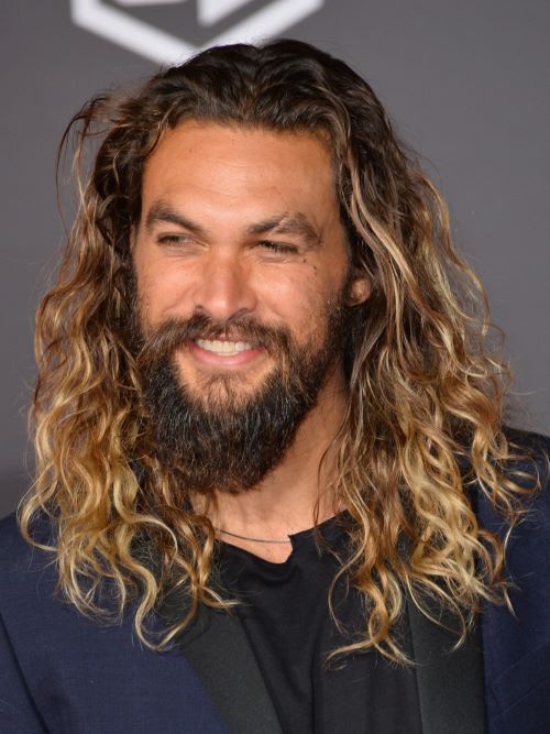 Jason Momoa wearing a full beard