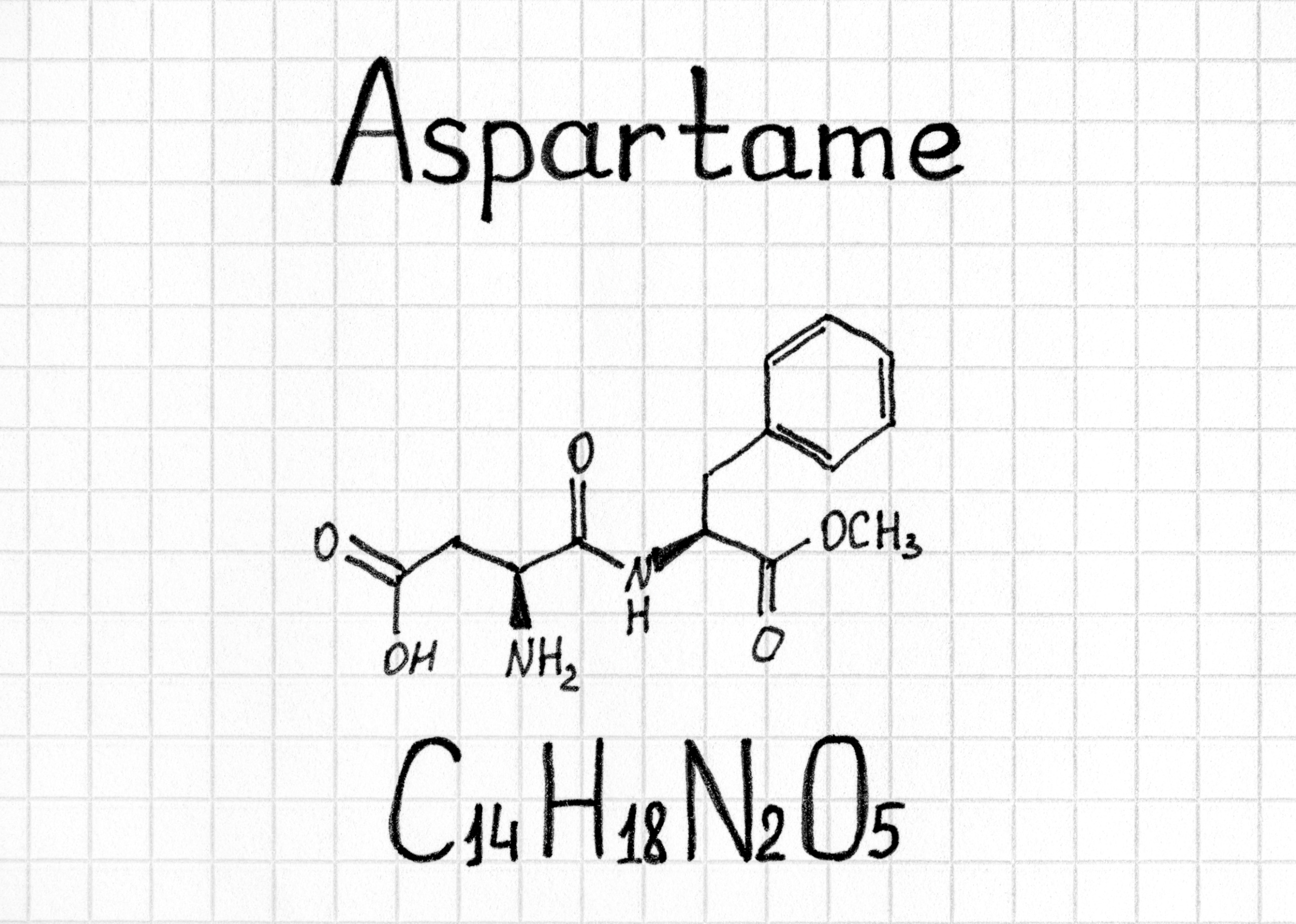 chemical formula of aspartame