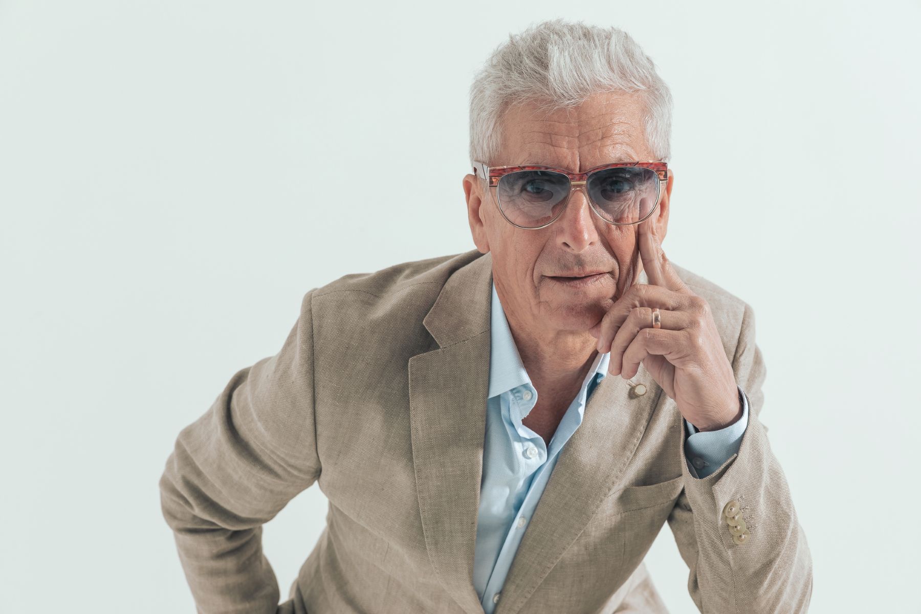 Old man whose hair transplant lasted forever