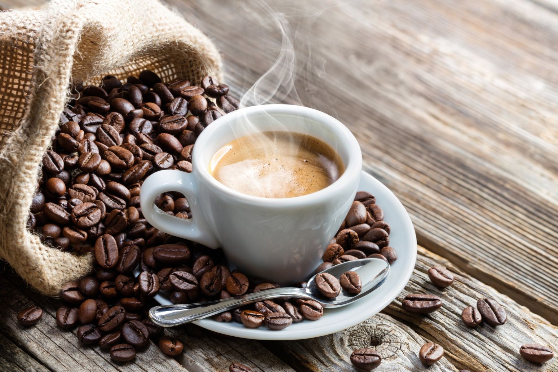 Caffeine rich cup of coffee