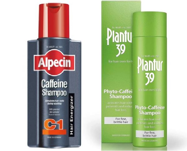 Caffeine shampoos