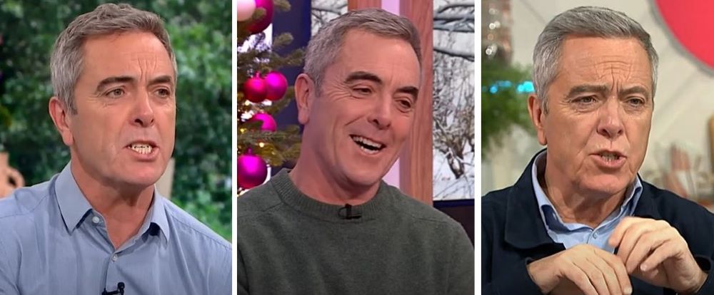 James Nesbitt's hair from 2022 to 2024