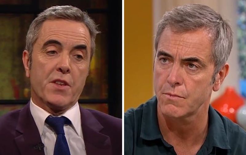 James Nesbitt's hair in 2017 (left) and in 2018 (right)