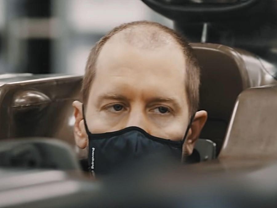 Sebastian Vettel's severe hair loss