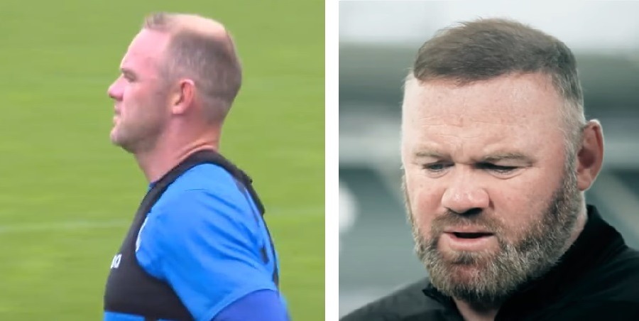 Wayne Rooney In 2017 (left) And 2024 (right)