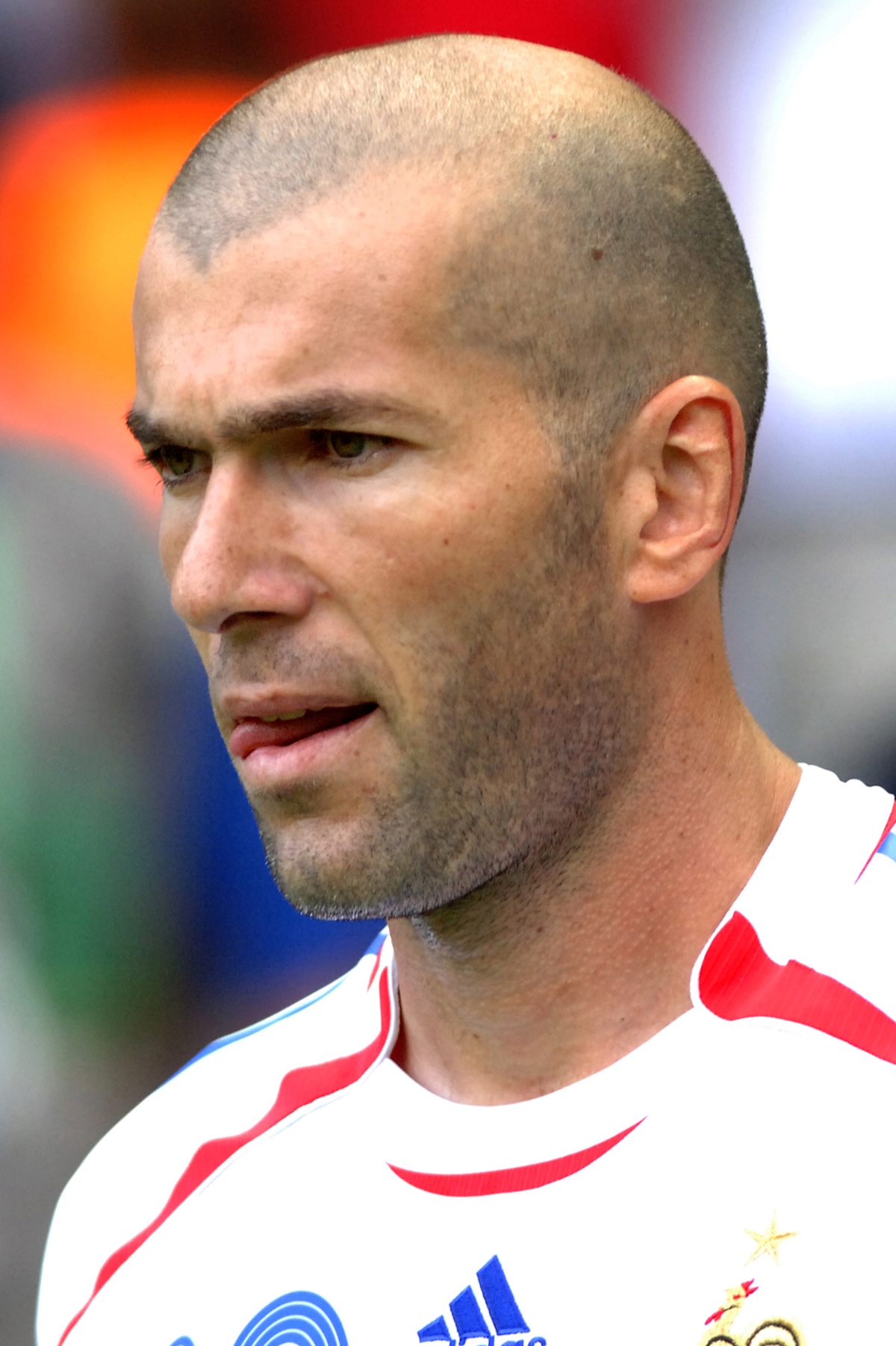 zidane shaved head