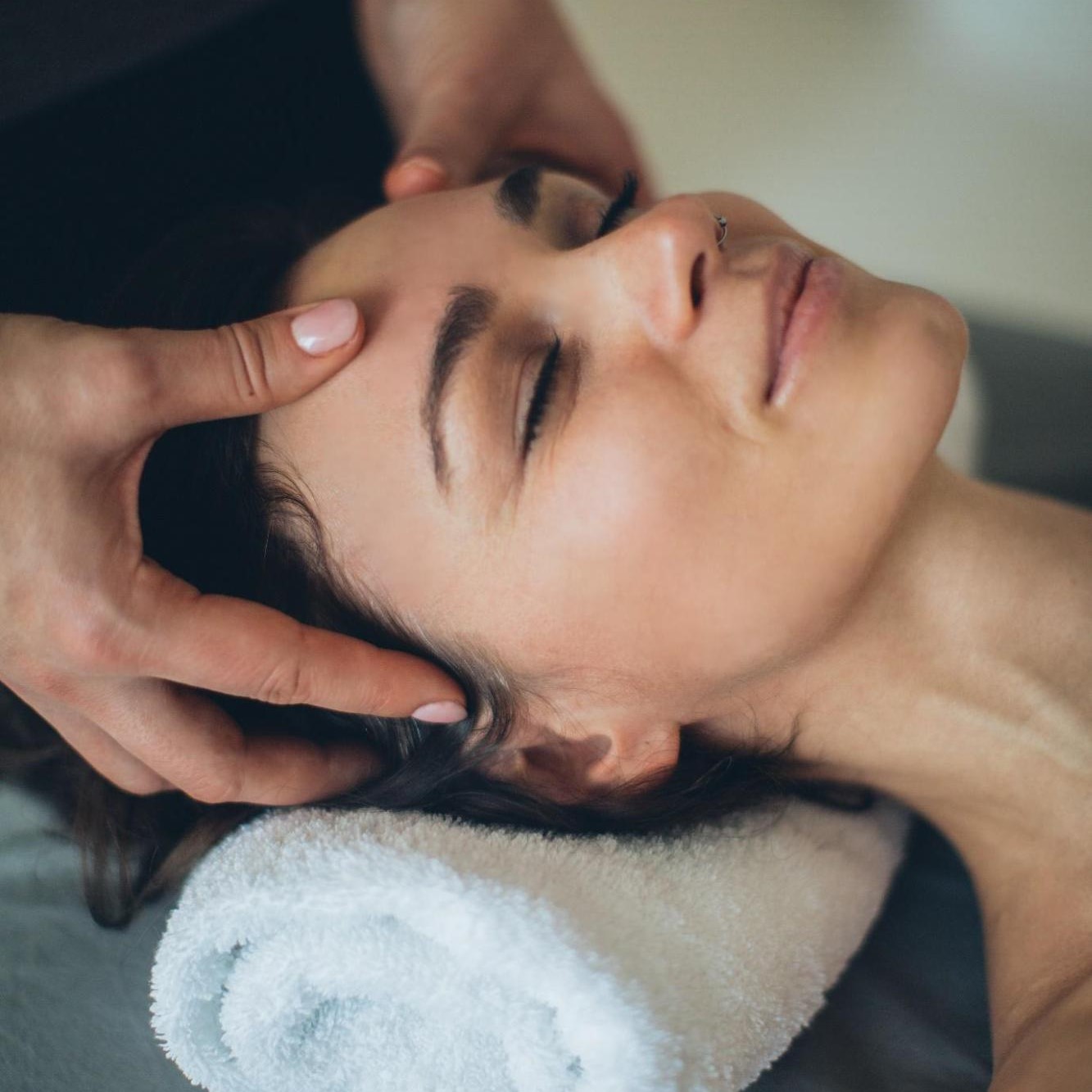 Scalp massage to stimulate hair growth