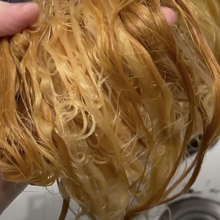 hair damaged from bleaching and colouring