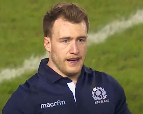 Stuart Hogg's temple hair loss in 2016