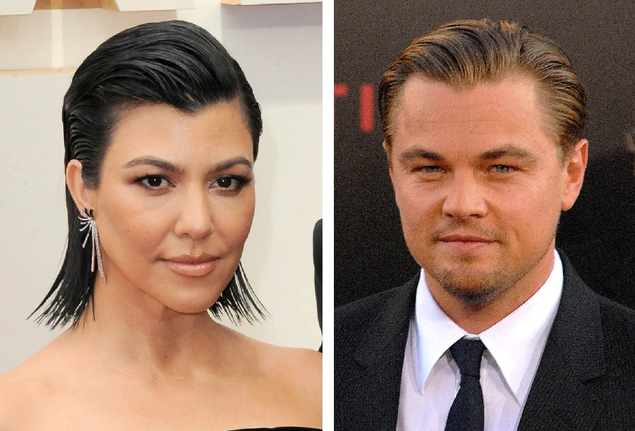 Kourtney Kardashian and Leonardo DiCaprio both have widow's peaks