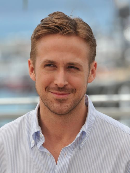 Ryan Gosling side swept part