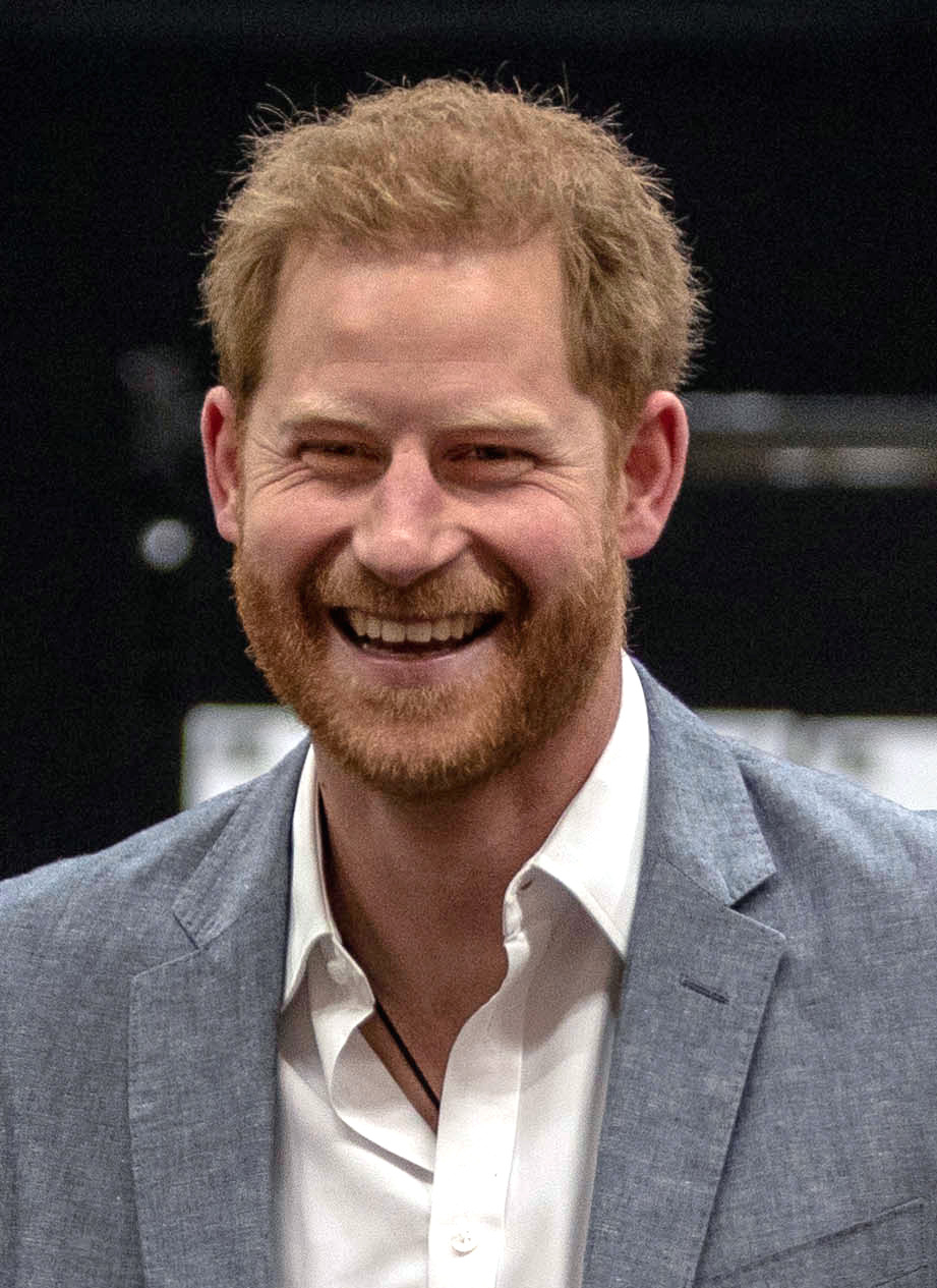 Smiling Prince Harry