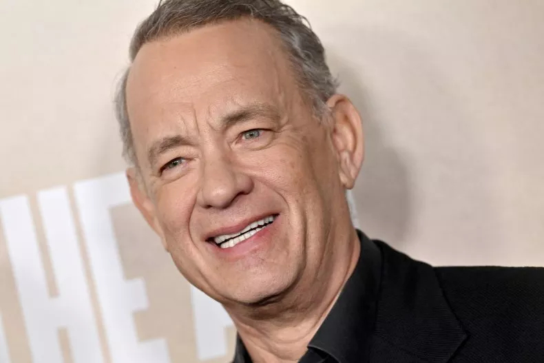 Tom Hanks with a full head of hair