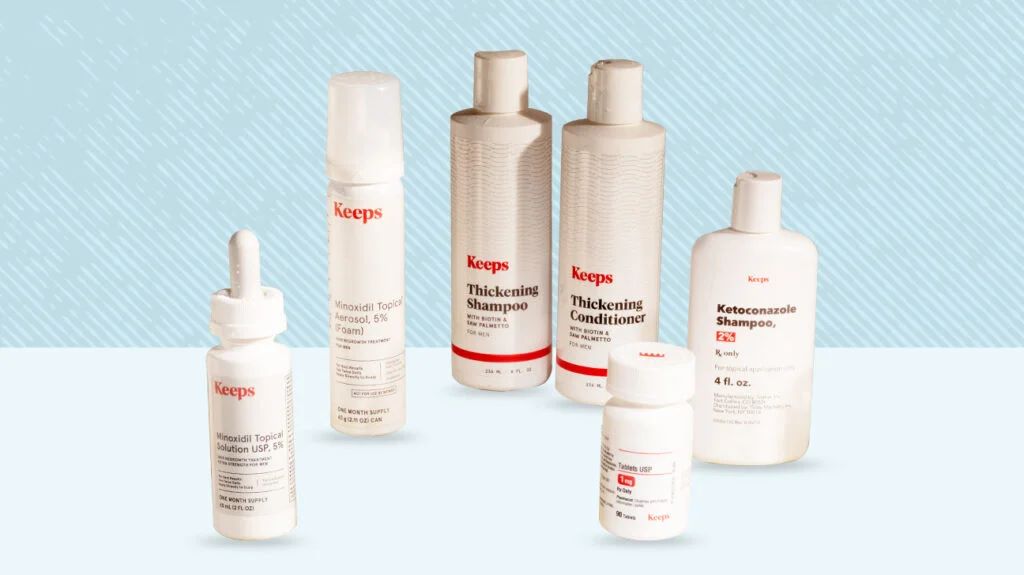 Keeps products for hair loss