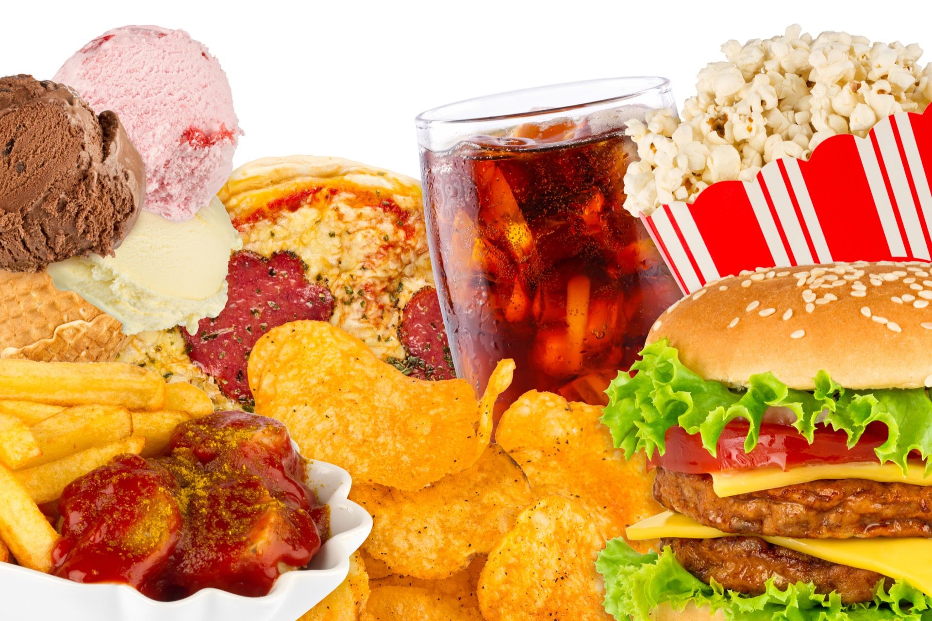 unhealthy foods can cause greasier hair