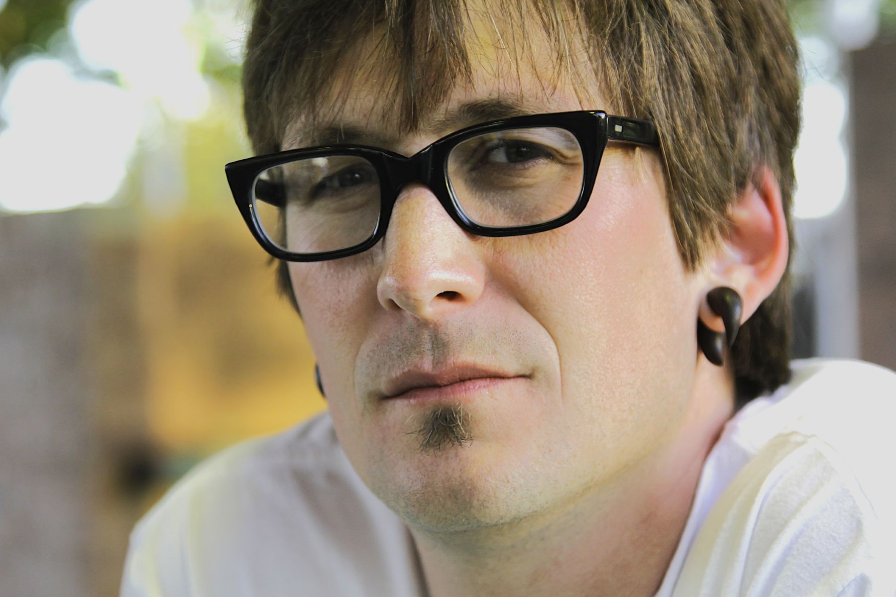 Man with a solitary soul patch