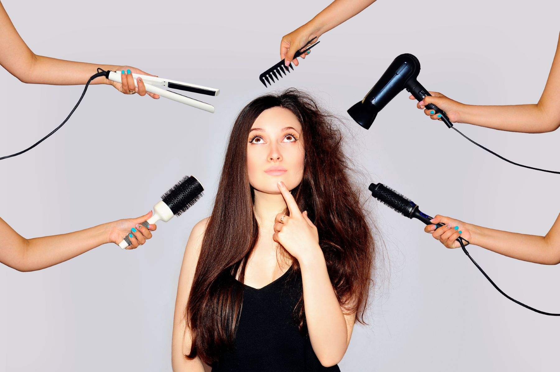 hair damage caused by harsh styling practices