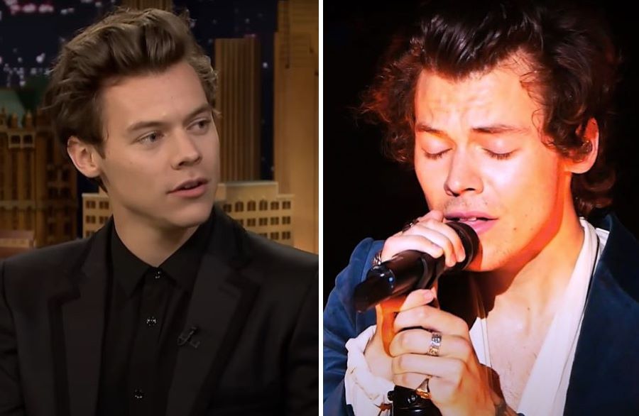 Harry Styles in 2017 and 2018