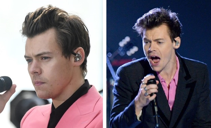Harry Styles in 2017 and 2018