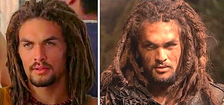 Jason Momoa sporting his first TV beards