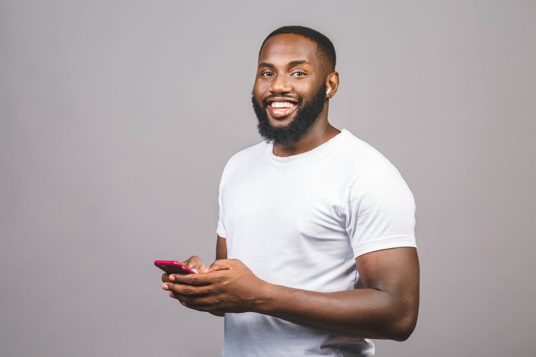 Black man with a classic full beard