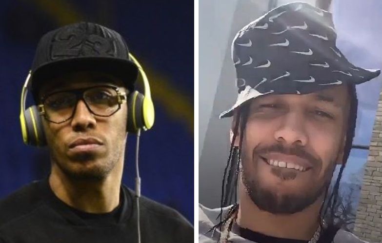 Aubameyang wearing head gear in 2022