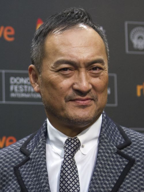 A short, stylish haircut for older men worn by Ken Watanabe