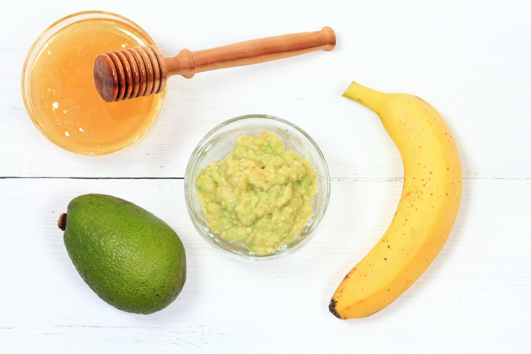 Avocado and banana hair mask