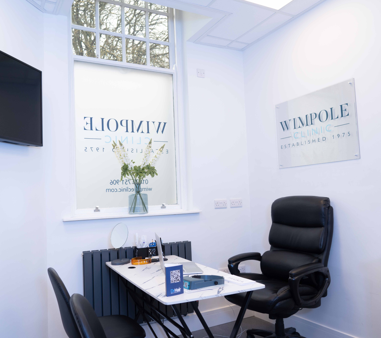 Newcastle hair transplant consultation room