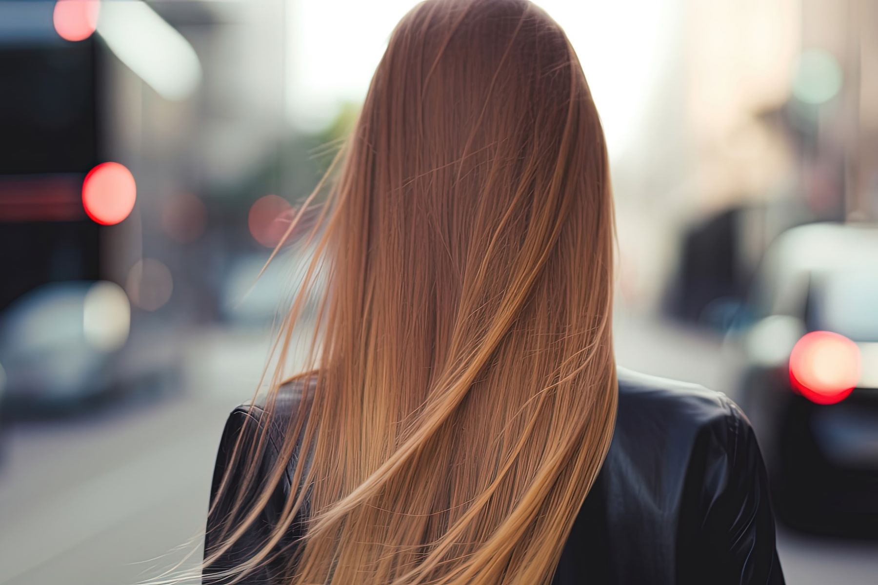 Woman with type 1 hair