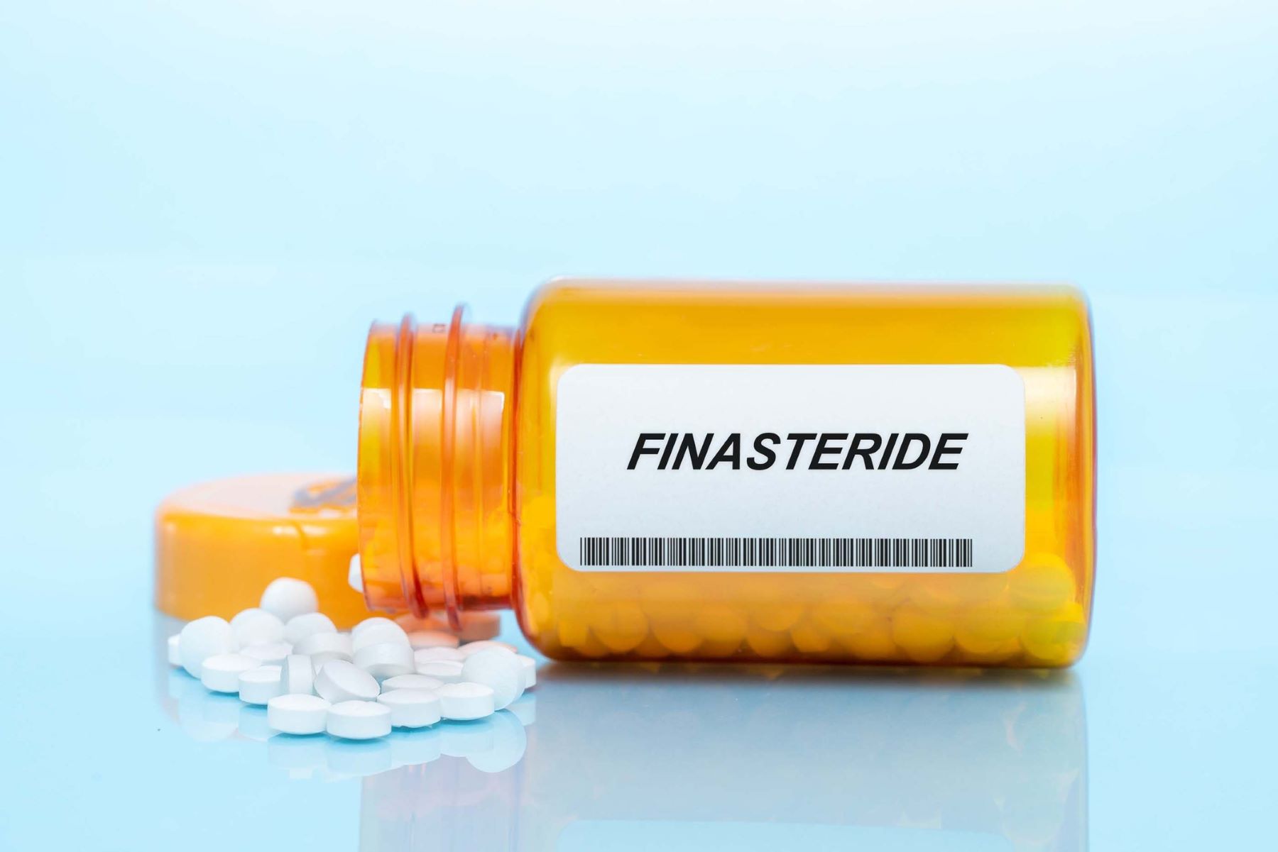 A bottle of Finasteride