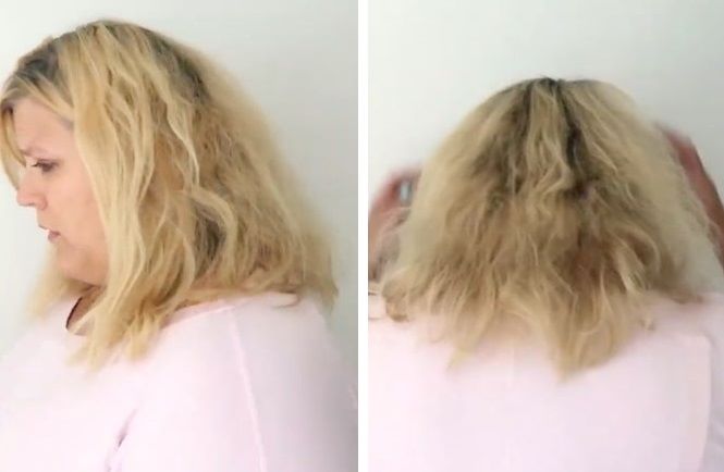 Frizz and lost curl pattern after perm on bleached hair