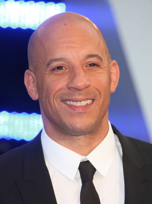 Vin Diesel wearing a clean shaved look