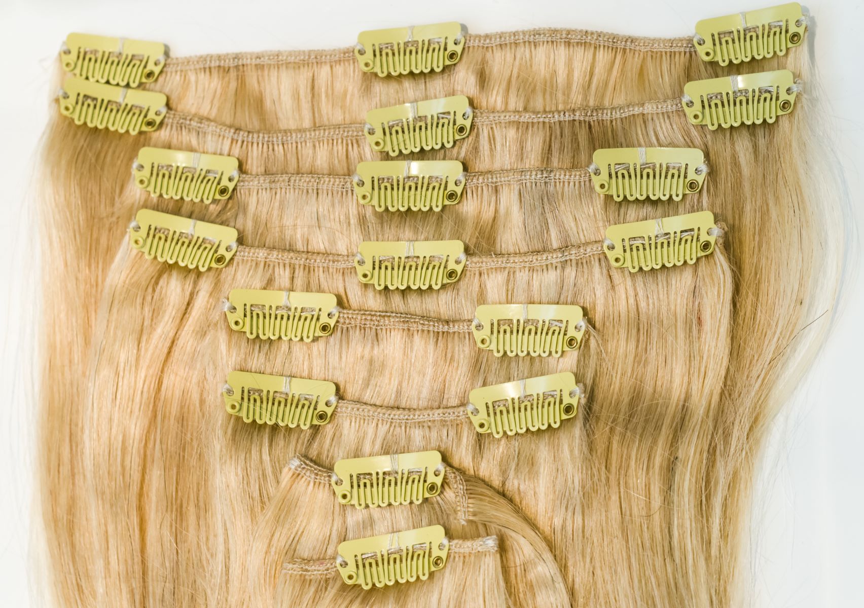 Clip-on hair extensions