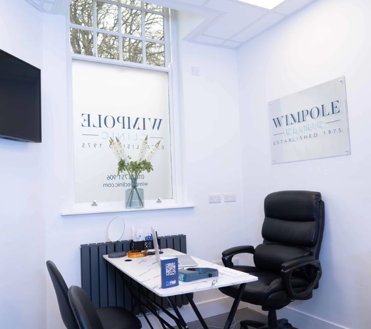 Consultation room at the Wimpole Clinic