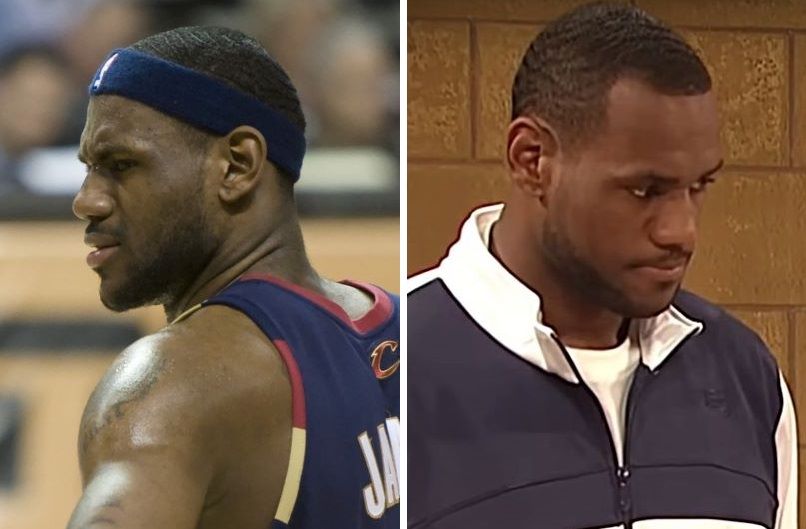 LeBron James hairline 2007