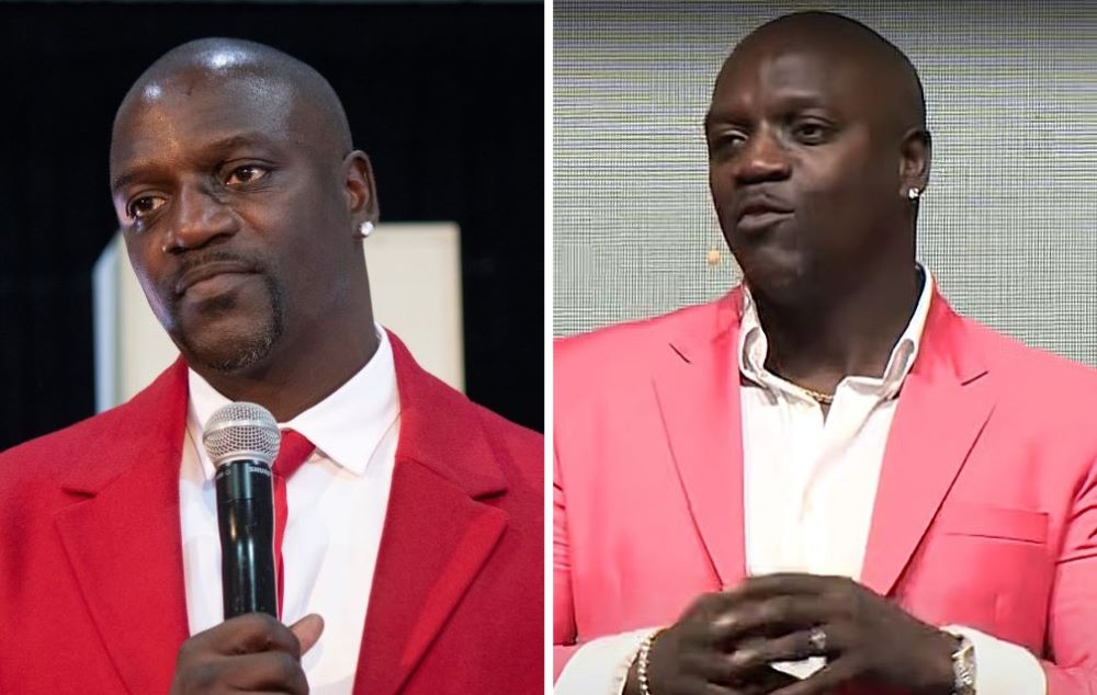 Akon's shaved hairstyle in 2019