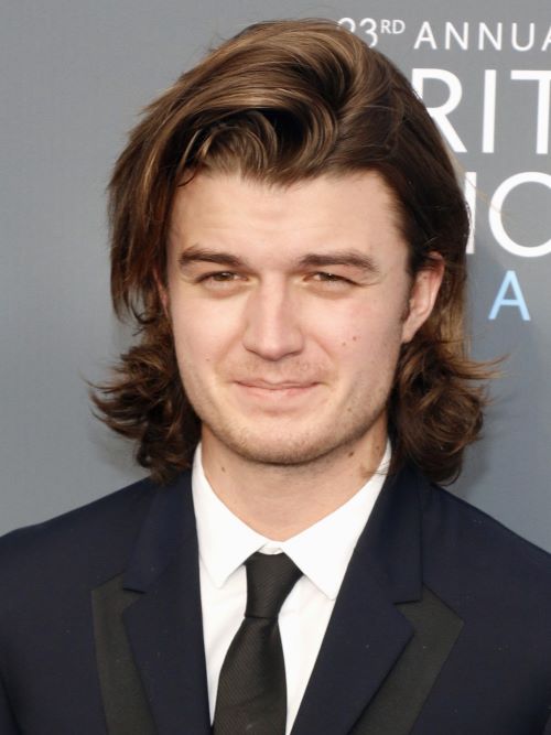 Joe Keery with a modern mullet