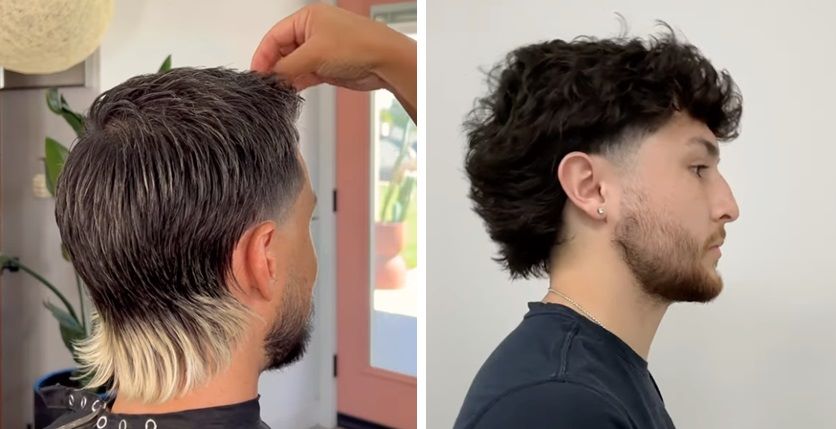 Short modern mullet styles