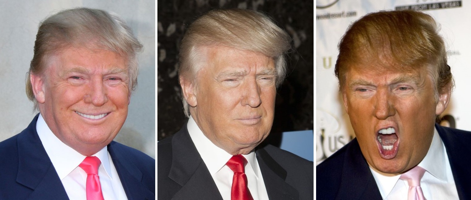 Trump's hair from 2010 to 2016