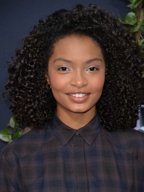 Yara Shahidi with type 3C hair