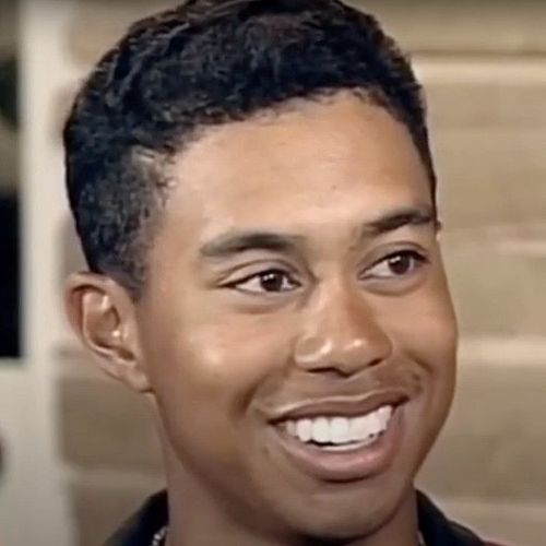 Tiger Woods hair age 19