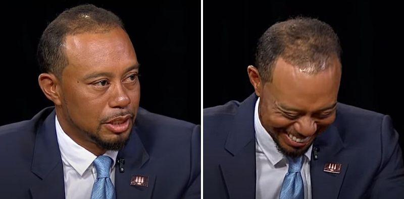 Tiger Woods hair age 41