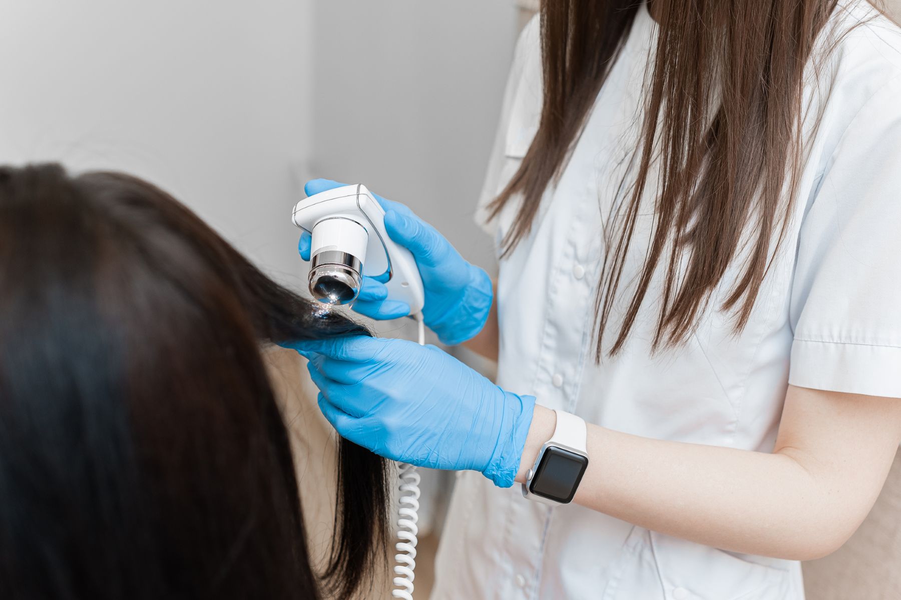 trichoscopy to measure hair density