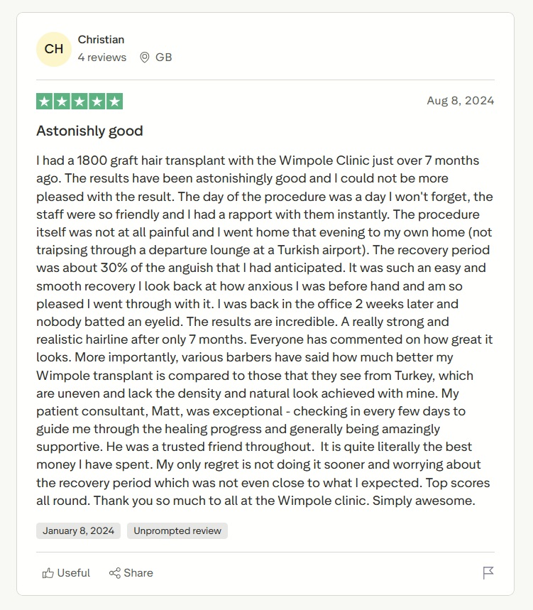 Christian Trustpilot review