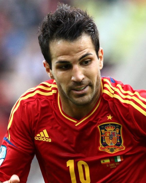 Cesc Fàbregas hair in 2012