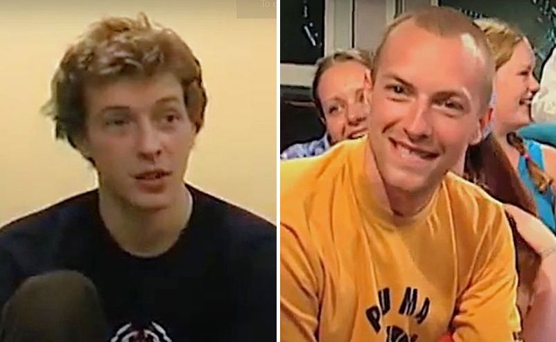 Chris Martin in 2000 and 2001